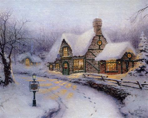 Thomas Kinkade Winter - Winter Fan Art (23436578) - Fanpop