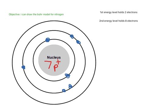 Bohr Diagram For A Neutral Nitrogen Atom