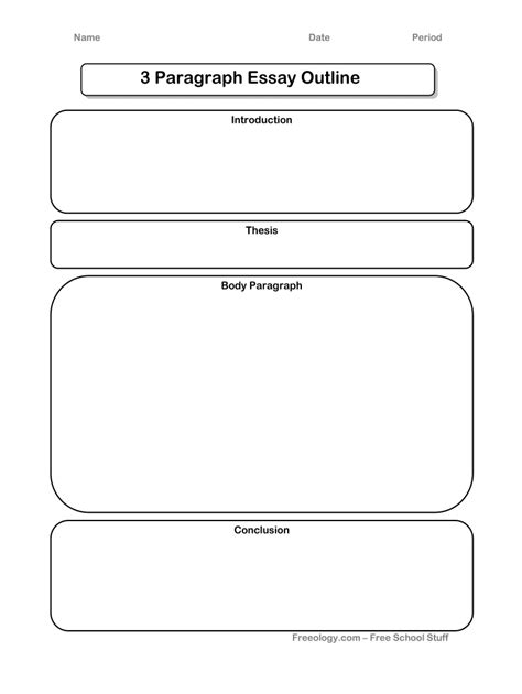 3 Paragraph Essay Outline - Fill Online, Printable, Fillable, Blank ...