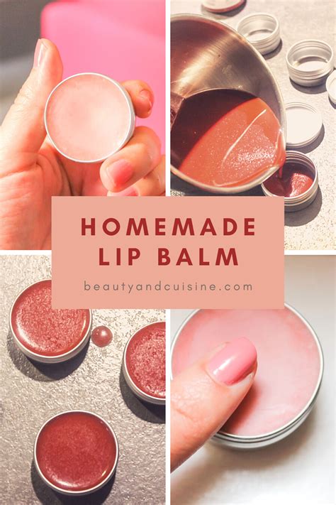 Easy Recipe: Homemade lip balm DIY | Balsamo labial, Balsamos, Brillo ...