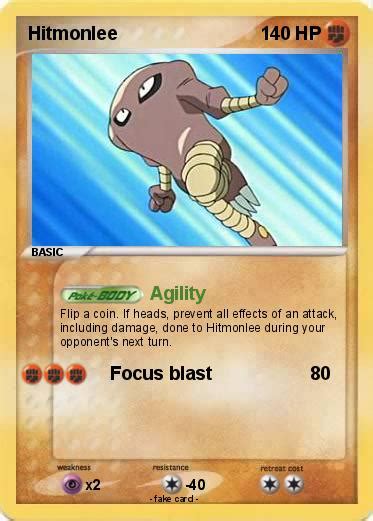 Pokémon Hitmonlee 92 92 - Agility - My Pokemon Card