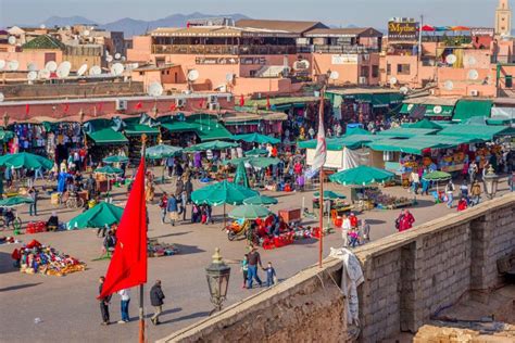 Jemaa El-Fnaa Square, Marrakech Editorial Stock Image - Image of berber ...