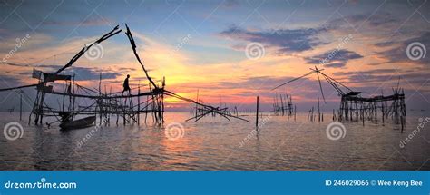 Kelong stock photo. Image of village, sunrise, malaysia - 246029066