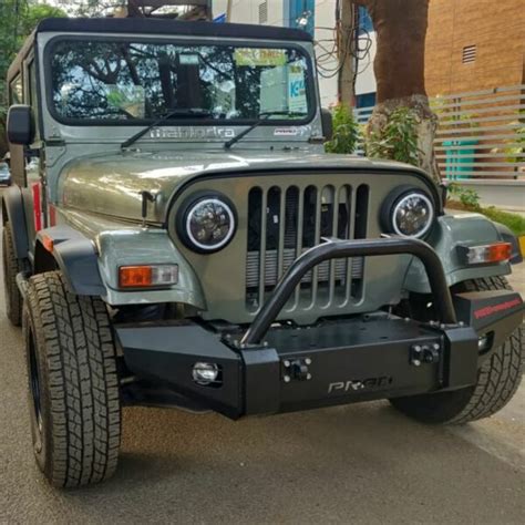 Winch Compatible T2 bumper - Mahindra Thar CRDE - Prad Shop