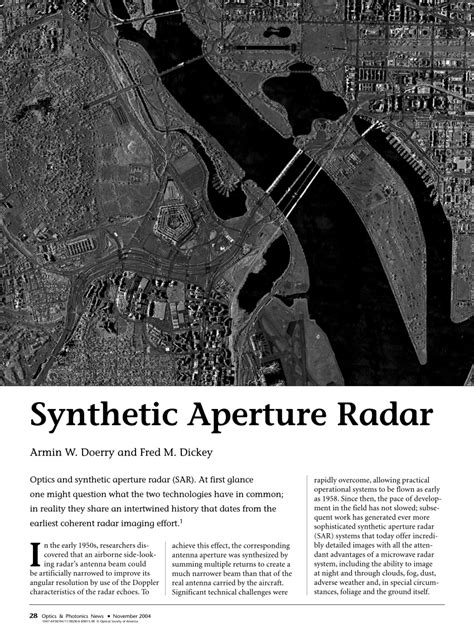 (PDF) Synthetic Aperture Radar