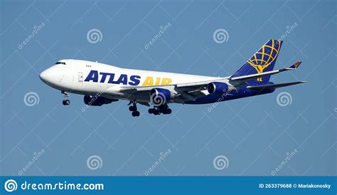 Atlas Air Cargo Boeing 747 editorial stock photo. Image of ...