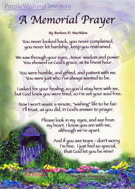 A Memorial Prayer | Wedding blessing, Birthday blessings, Prayers