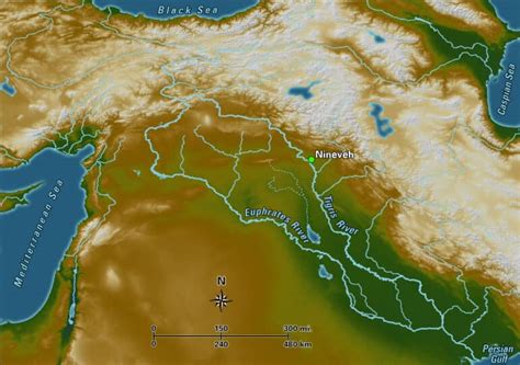 Nineveh Map - Bible Odyssey