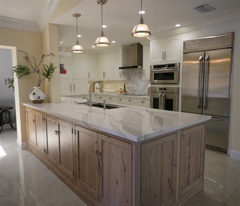 Koby Kepert: White Kitchen with Driftwood Peninsula