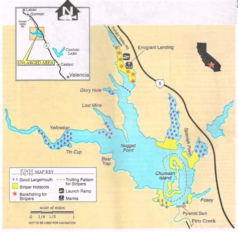 2017 Pyramid Lake Fishing Map and Report, How to fish this lake,Hunting ...