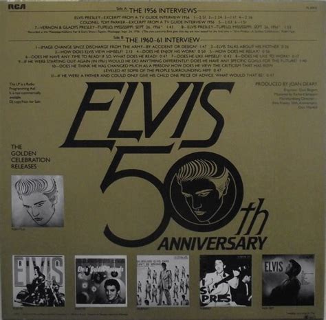 Elvis Presley The Elvis Presley Interview Record - An Audio Self ...