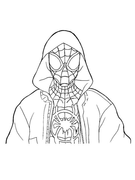 Spider-Man Miles Morales Coloring Pages - Coloring Home