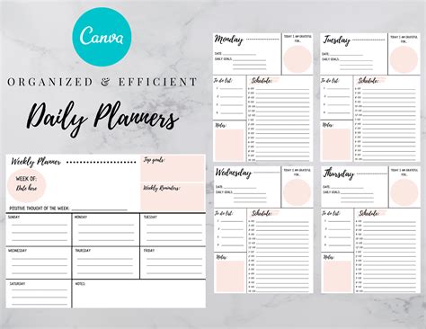 Daily Planner Template - Excel Templates - Excel Templates