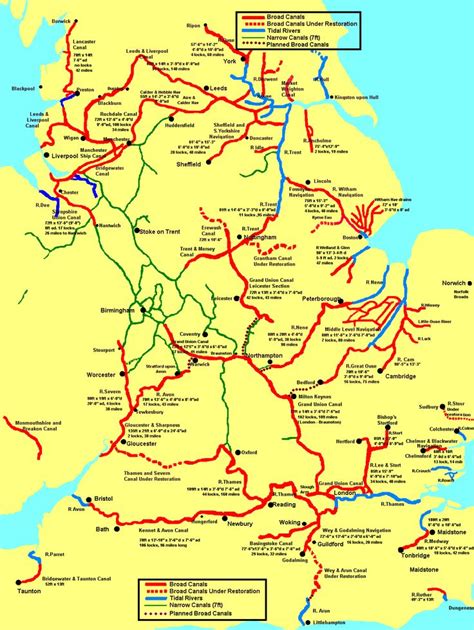 There are over 2000 miles of navigable canals in the UK. Many are ...