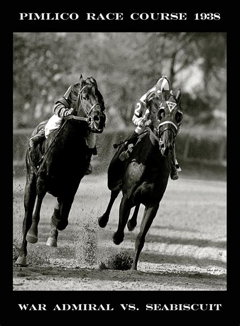 Seabiscuit Vs War Admiral, Match Of The Century, Pimlico, 1938 Mixed ...