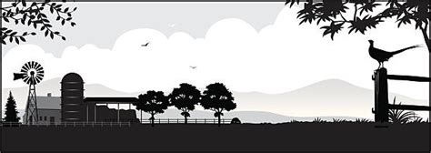 39,800+ Farm Silhouette Stock Illustrations, Royalty-Free Vector ...