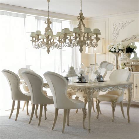 Luxurious Designer Rectangle Italian 8 seat Dining Table Set