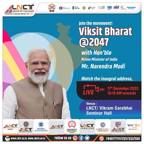 PM Modi Will Launch Viksit Bharat @2047 | LNCT Group