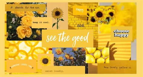 Yellow Aesthetic Laptop/desktop Wallpaper - Etsy