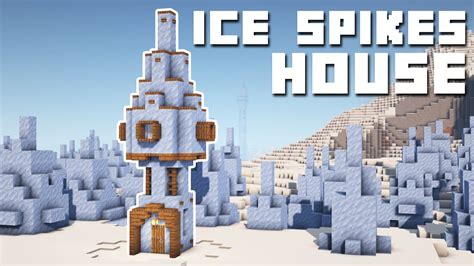 Minecraft - Ice Spikes House Tutorial (How to Build) - YouTube