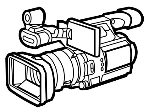 Camera Line Art - ClipArt Best