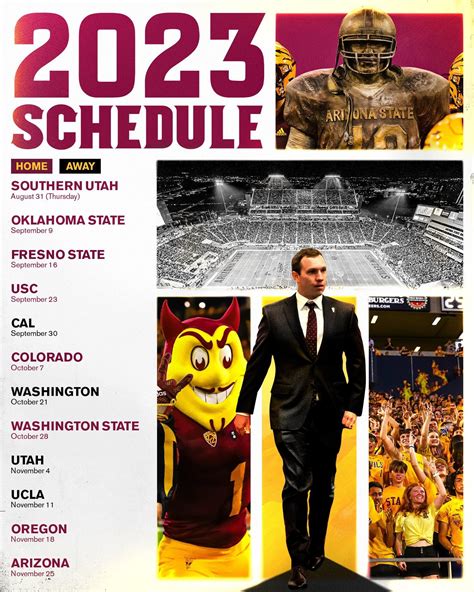 ASU's 2023 Football Schedule : r/TheSunDevils