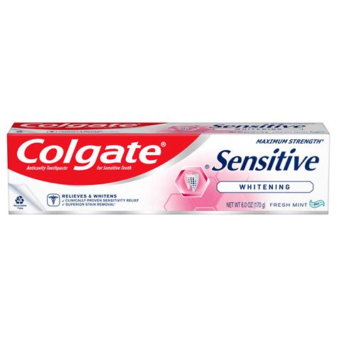 Colgate Sensitive Whitening Toothpaste, Sensitive Teeth Toothpaste ...