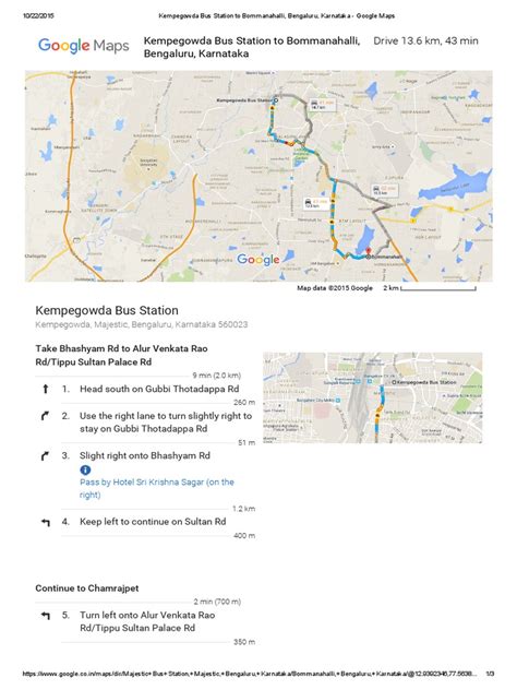 Kempegowda Bus Station to Bommanahalli, Bengaluru, Karnataka - Google ...