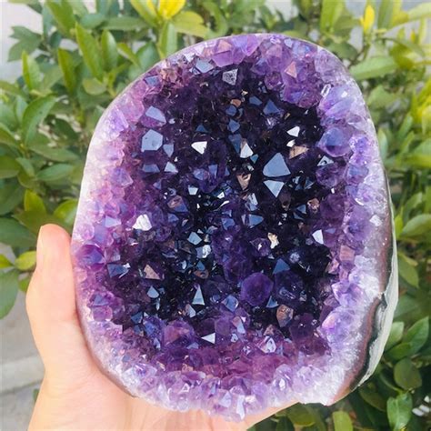 Natural Purple Uruguay Amethyst Crystal Geode - Etsy