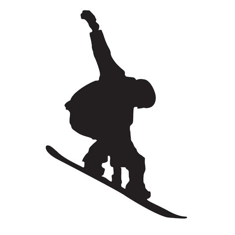 Snowboarding Silhouette Snowboard Svg Dxf Eps Silhouette Rld | Etsy