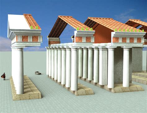 Roman Doric Ornamental Temple Kit | Daz 3D