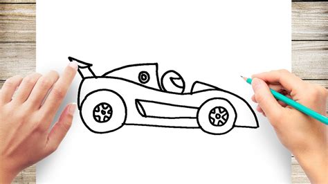 Race Car Drawing For Kids Easy