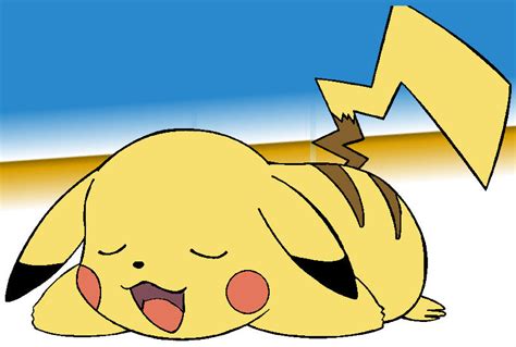 Sleeping Pikachu by BubbaZ85 on DeviantArt