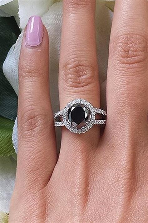 27 Unique Black Diamond Engagement Rings | Oh So Perfect Proposal