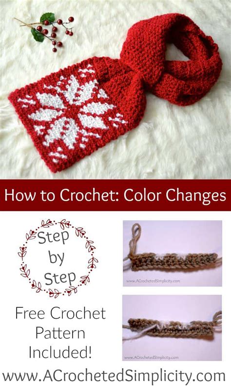 Crochet Color Change Tutorial - A Crocheted Simplicity