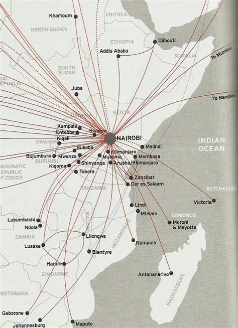 The Timetablist: Kenya Airways: The Eastern and Southern Africa Routes ...