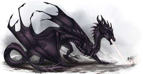 Black Wyvern by Adalfyre | Dragon artwork, Mythical creatures art ...