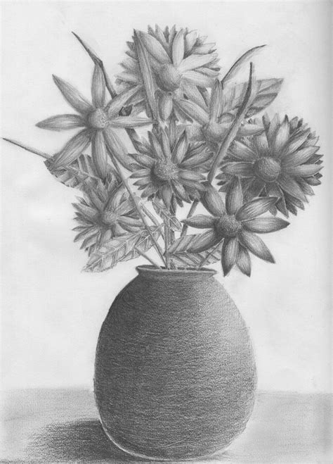 Flower Vase Drawing Ideas