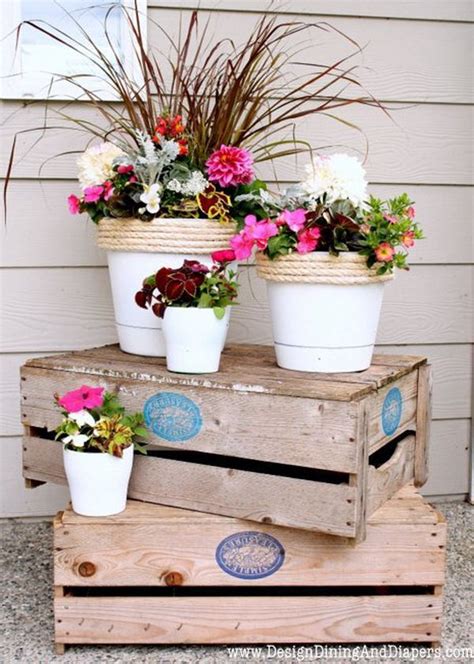 12+ DIY Wooden Crates For Your Garden