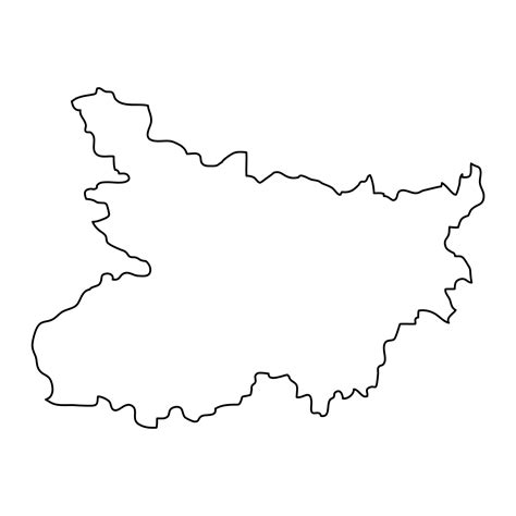 Bihar state map, administrative division of India. Vector illustration ...