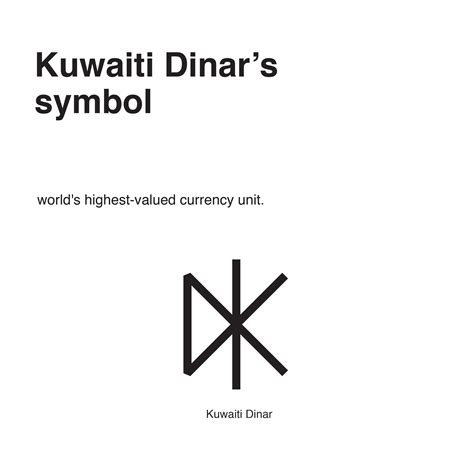 Kuwaiti Dinar Symbol on Behance