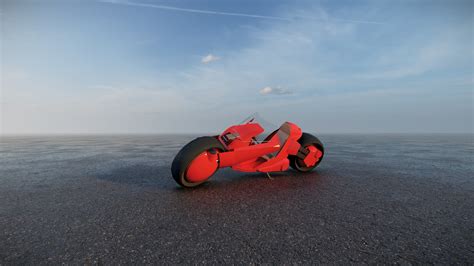 Sci-Fi Motorcycle 3D Model by AlphaGroup