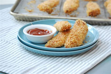 Baked Panko Parmesan Chicken Strips | Life is but a Dish