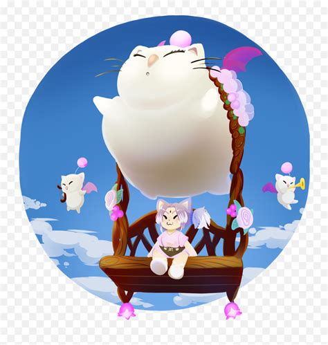 Download Ffxiv Fat Moogle Mount - Fat Moogle Cat Mount Ffxiv Png,Moogle ...