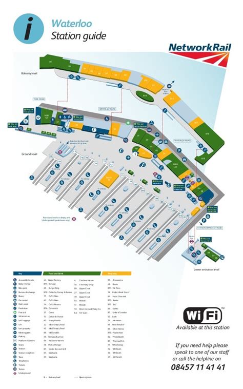 Waterloo station map