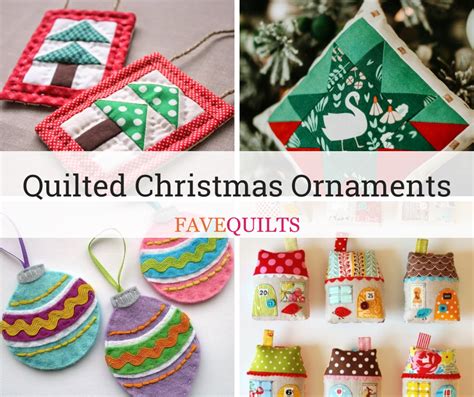 20+ Quilted Christmas Ornaments (Free Patterns) | FaveQuilts.com