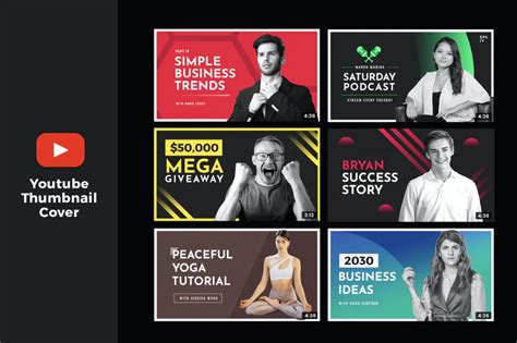 Youtube Thumbnail Cover V.5 by micromove on Envato Elements in 2021 ...