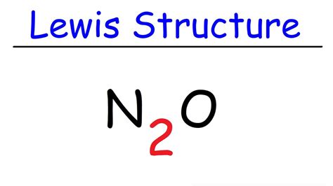 N2O Lewis Structure - Nitrous Oxide - YouTube