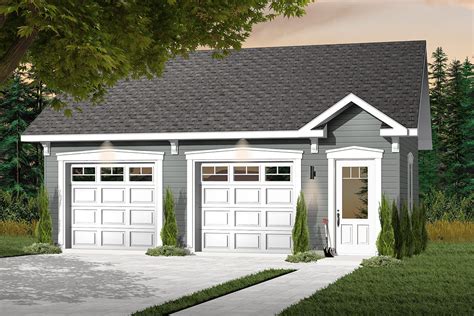 2-Car Garage with Storage & Free Bonus - 21708DR | Architectural ...