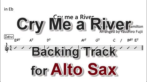 Cry me a River - Backing Track with Sheet Music for Alto Sax - YouTube